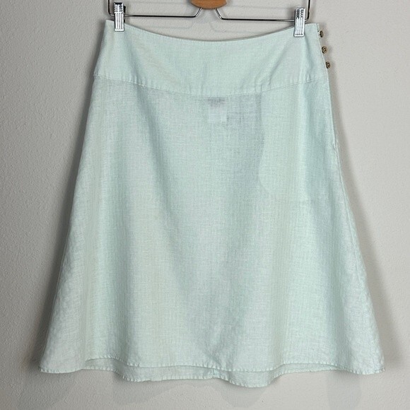 Patagonia Dresses & Skirts - Patagonia Hemp Pima Cotton Seafoam Green A-line Skirt 6